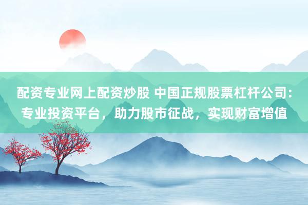 配资专业网上配资炒股 中国正规股票杠杆公司：专业投资平台，助力股市征战，实现财富增值