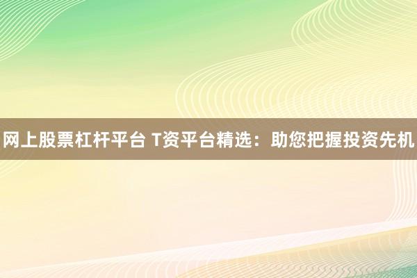 网上股票杠杆平台 T资平台精选:助您把握投资先机