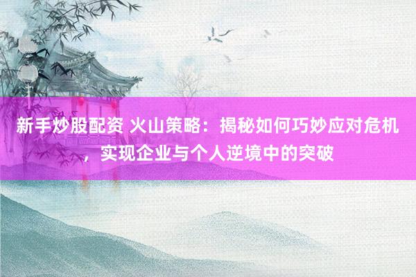 新手炒股配资 火山策略：揭秘如何巧妙应对危机，实现企业与个人逆境中的突破
