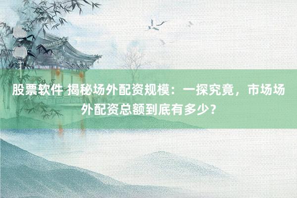 股票软件 揭秘场外配资规模：一探究竟，市场场外配资总额到底有多少？